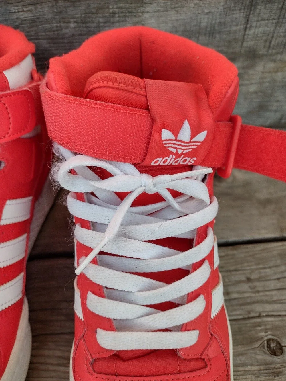 Adidas Forum Mid Red/Cloud White Sneakers GY5792 Men's Size US 8.5 RARE HTF